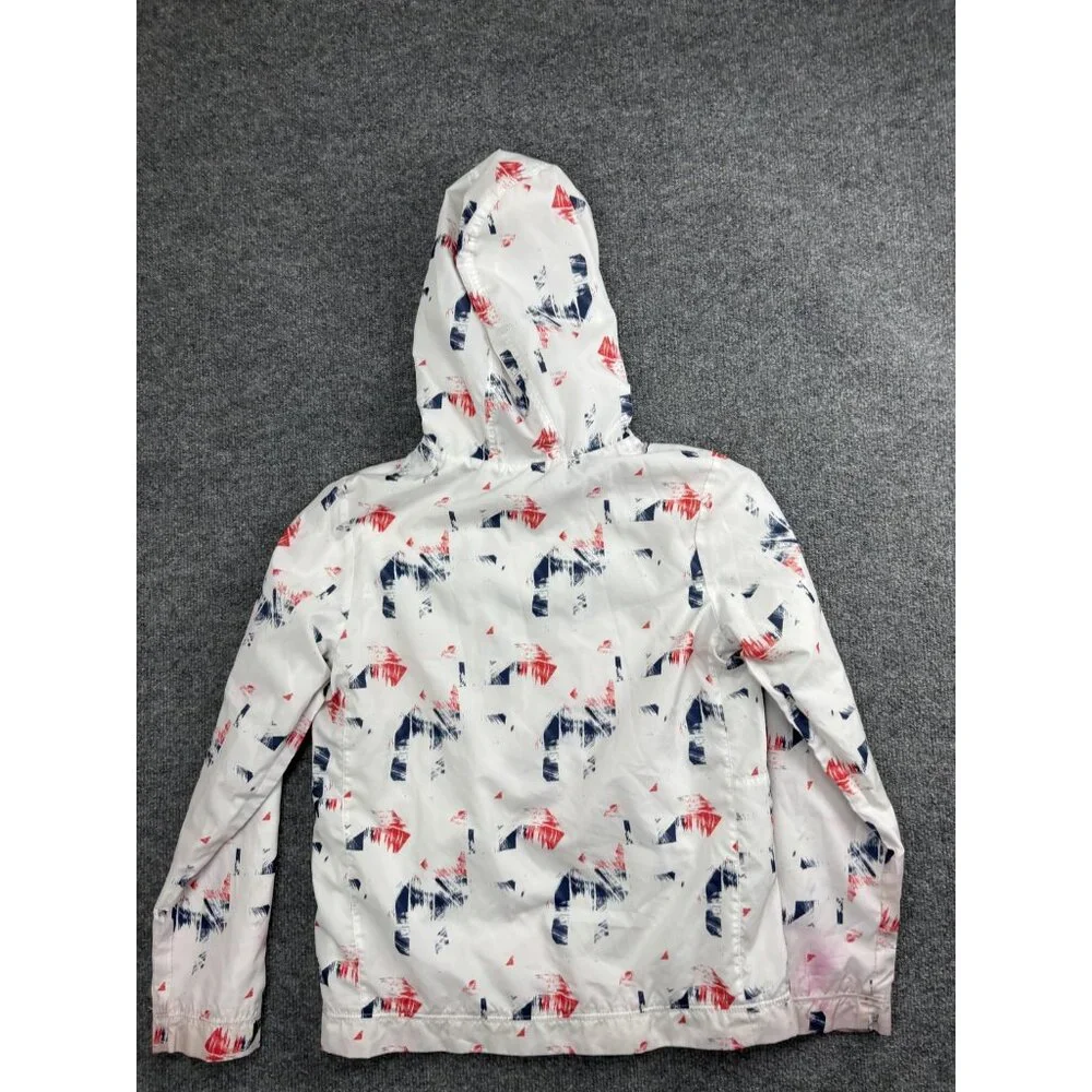 Paris Saint-Germain Jacket Kids XL White Red Blue Nike Hooded Soccer Windbreaker